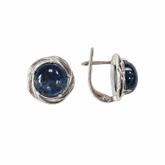 Серьги из Серебра 925 Приволжский ювелир арт. 301434-KN, Родирование.