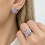 Серьги из Серебра 925 Приволжский ювелир арт. 301434-KZ, Родирование.