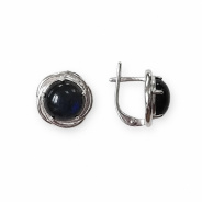 Серьги из Серебра 925 Приволжский ювелир арт. 301434-LB, Родирование.