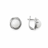 Серьги из Серебра 925 Приволжский ювелир арт. 301434-NF07, Родирование.