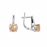 Серьги из Серебра 925 Приволжский ювелир арт. 301480-FA11FA75, черный родий.