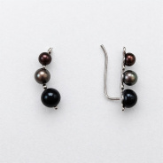 Серьги из Серебра 925 Приволжский ювелир арт. 301486-ZM73, Родирование.
