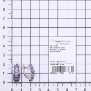 Серьги из Серебра 925 Приволжский ювелир арт. 301526-FA67, Родирование.