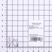 Серьги из Серебра 925 Приволжский ювелир арт. 301542-FA11FA46, Родирование.