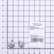 Серьги из Серебра 925 Приволжский ювелир арт. 301546-FA11FA46, Родирование.