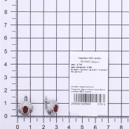 Серьги из Серебра 925 Приволжский ювелир арт. 301546-FA11FA49, Родирование.
