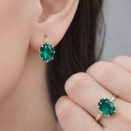 Серьги из Серебра 925 Приволжский ювелир арт. 301569-FA78, Родирование.