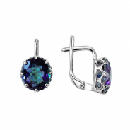 Серьги из Серебра 925 Приволжский ювелир арт. 301569-GH10, Родирование.