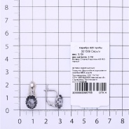 Серьги из Серебра 925 Приволжский ювелир арт. 301569-GH73, Родирование.