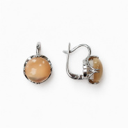 Серьги из Серебра 925 Приволжский ювелир арт. 301570-PM06, Родирование.