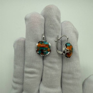 Серьги из Серебра 925 Приволжский ювелир арт. 301570-UB, Родирование.