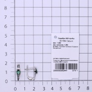 Серьги из Серебра 925 Приволжский ювелир арт. 301584-FA11FA22, Родирование.