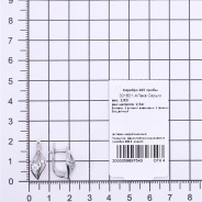 Серьги из Серебра 925 Приволжский ювелир арт. 301601-FA01FA11, Родирование.