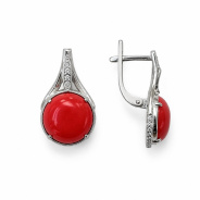 Серьги из Серебра 925 Приволжский ювелир арт. 301606-FA11KR26, Родирование.