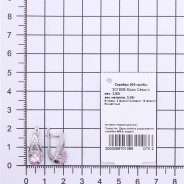 Серьги из Серебра 925 Приволжский ювелир арт. 301608-FA11FA46, Родирование.