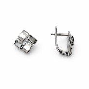 Серьги из Серебра 925 Приволжский ювелир арт. 301622-FA11RT, Родирование.