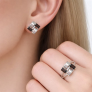 Серьги из Серебра 925 Приволжский ювелир арт. 301622-FA11RT, Родирование.