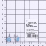Серьги из Серебра 925 Приволжский ювелир арт. 301665-FA15, Родирование.