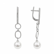 Серьги из Серебра 925 Приволжский ювелир арт. 301677-ZM07, Родирование.