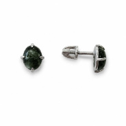 Серьги из Серебра 925 Приволжский ювелир арт. 301715-KL, Родирование.
