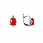 Серьги из Серебра 925 Приволжский ювелир арт. 301717-KR, Родирование.
