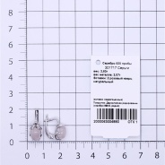 Серьги из Серебра 925 Приволжский ювелир арт. 301717-RQ, Родирование.