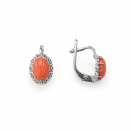 Серьги из Серебра 925 Приволжский ювелир арт. 301719-KR, Родирование.
