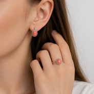 Серьги из Серебра 925 Приволжский ювелир арт. 301719-KR, Родирование.