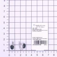Серьги из Серебра 925 Приволжский ювелир арт. 301720-AG37FA11, Родирование.