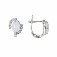 Серьги из Серебра 925 Приволжский ювелир арт. 301720-FA11LN, Родирование.