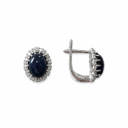 Серьги из Серебра 925 Приволжский ювелир арт. 301721-FA11SF, Родирование.