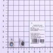 Серьги из Серебра 925 Приволжский ювелир арт. 301724-FA11LB, Родирование.