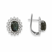 Серьги из Серебра 925 Приволжский ювелир арт. 301724-FA11LB, Родирование.