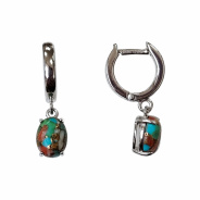 Серьги из Серебра 925 Приволжский ювелир арт. 301725-UB, Родирование.