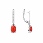 Серьги из Серебра 925 Приволжский ювелир арт. 301726-FA11KR, Родирование.