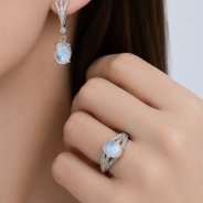 Серьги из Серебра 925 Приволжский ювелир арт. 301727-FA11LN, Родирование.