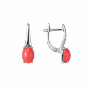 Серьги из Серебра 925 Приволжский ювелир арт. 301728-KR42, Родирование.