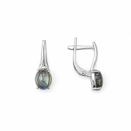 Серьги из Серебра 925 Приволжский ювелир арт. 301728-LB, Родирование.