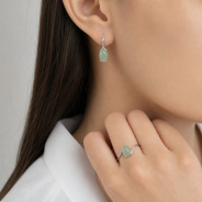 Серьги из Серебра 925 Приволжский ювелир арт. 301728-NF22, Родирование.