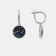 Серьги из Серебра 925 Приволжский ювелир арт. 301735-KT, Родирование.
