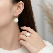 Серьги из Серебра 925 Приволжский ювелир арт. 301741-PM07, Родирование.