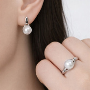 Серьги из Серебра 925 Приволжский ювелир арт. 301764-ZM07, Родирование.