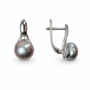 Серьги из Серебра 925 Приволжский ювелир арт. 301764-ZM54, Родирование.