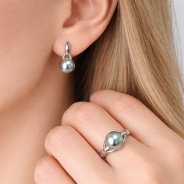 Серьги из Серебра 925 Приволжский ювелир арт. 301764-ZM54, Родирование.