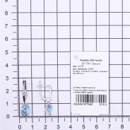 Серьги из Серебра 925 Приволжский ювелир арт. 301781-FA11FA15, Родирование.