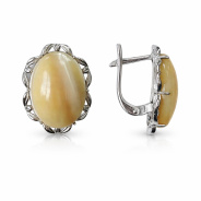 Серьги из Серебра 925 Приволжский ювелир арт. 301807-PM06, Родирование.