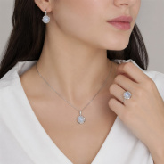 Серьги из Серебра 925 Приволжский ювелир арт. 301826-LN, Родирование.