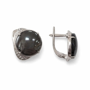 Серьги из Серебра 925 Приволжский ювелир арт. 301834-FA11GM, Родирование.