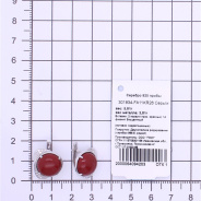 Серьги из Серебра 925 Приволжский ювелир арт. 301834-FA11KR26, Родирование.