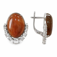 Серьги из Серебра 925 Приволжский ювелир арт. 301841-AG37FA11, Родирование.
